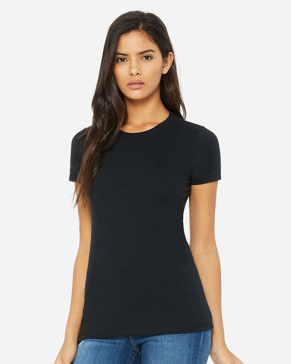 Solid Black Triblend - Model Front 