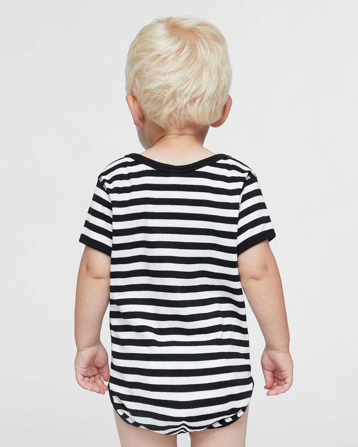 Black/White Stripe - Model Back 