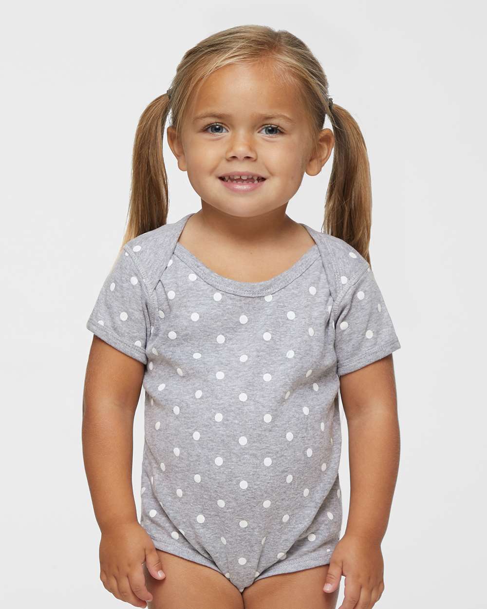 Heather/White Dot - Model Front 