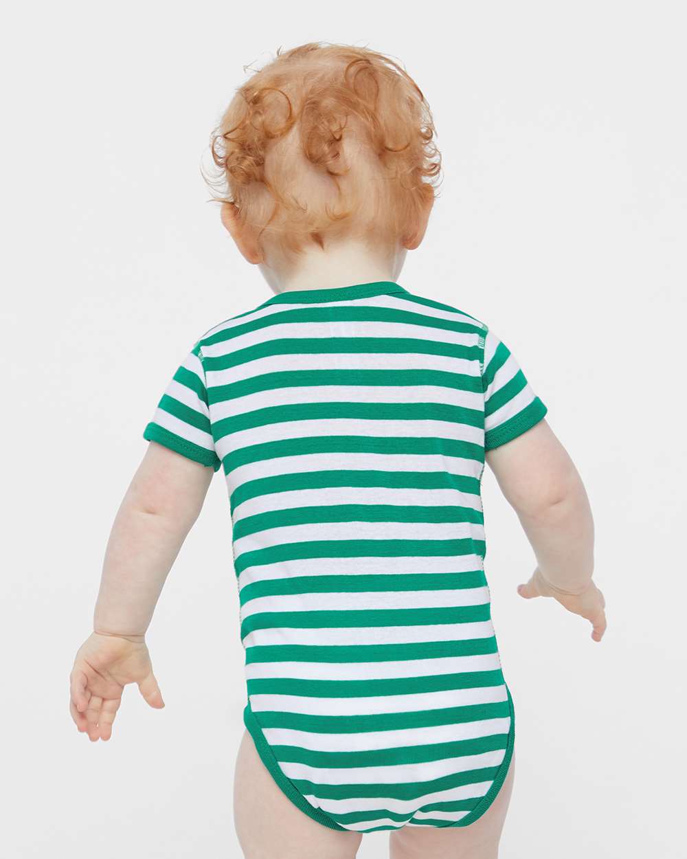 Kelly/White Stripe - Model Back 