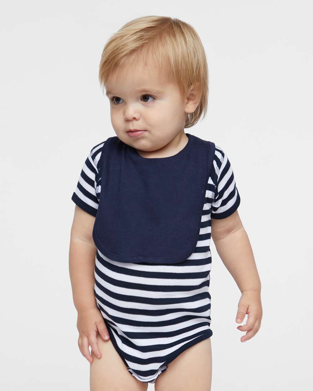 Navy/White Stripe - Model Front 
