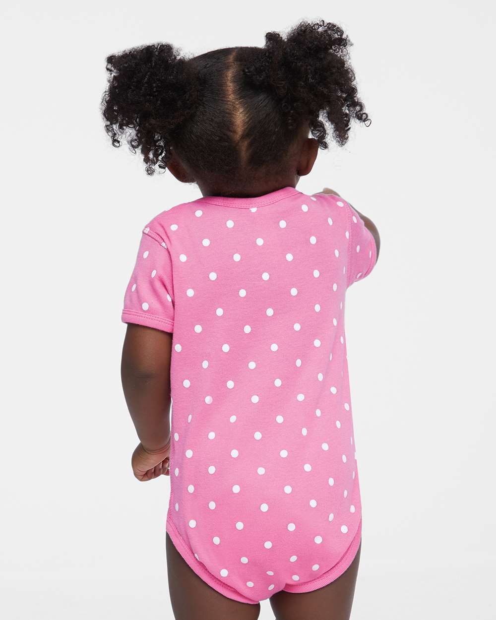 Raspberry/White Dot - Model Back 
