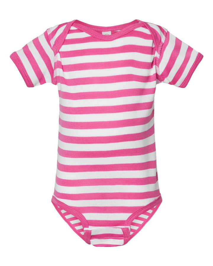 Raspberry/White Stripe 