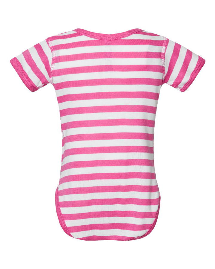 Raspberry/White Stripe - Back 