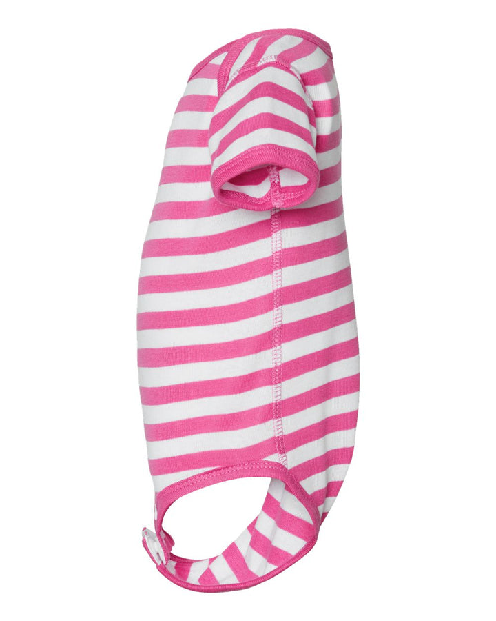 Raspberry/White Stripe - Direct Side 