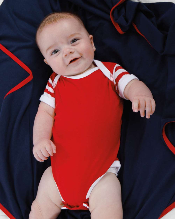 Red/White/Red &amp; White Stripe - Model Front 