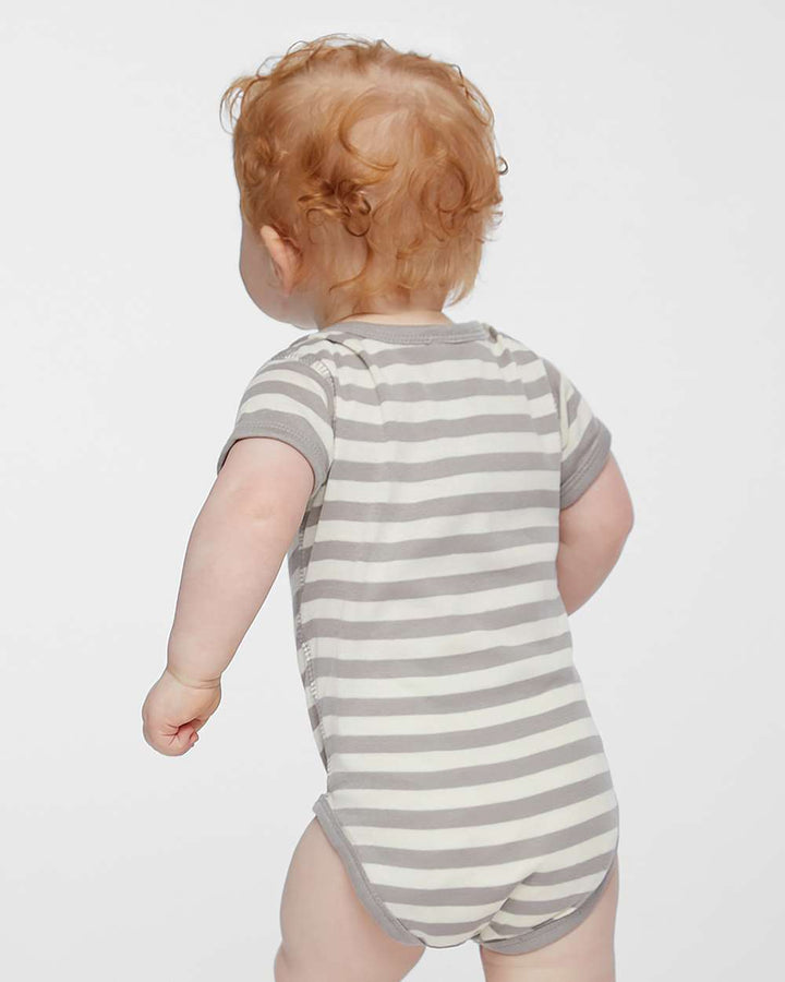 Titanium/Natural Stripe - Model Back 