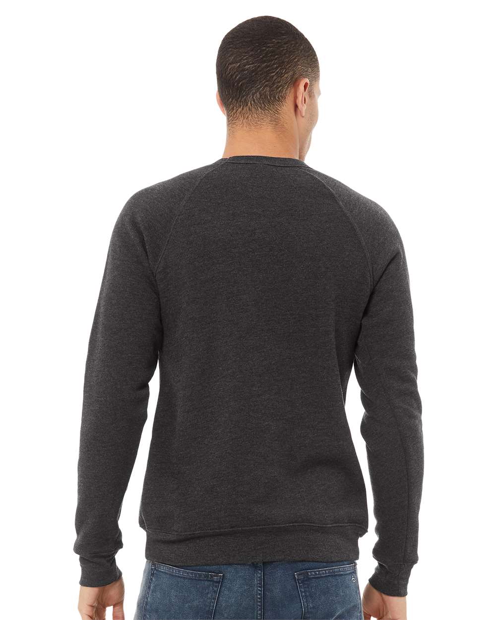 Dark Grey Heather - Model Back 