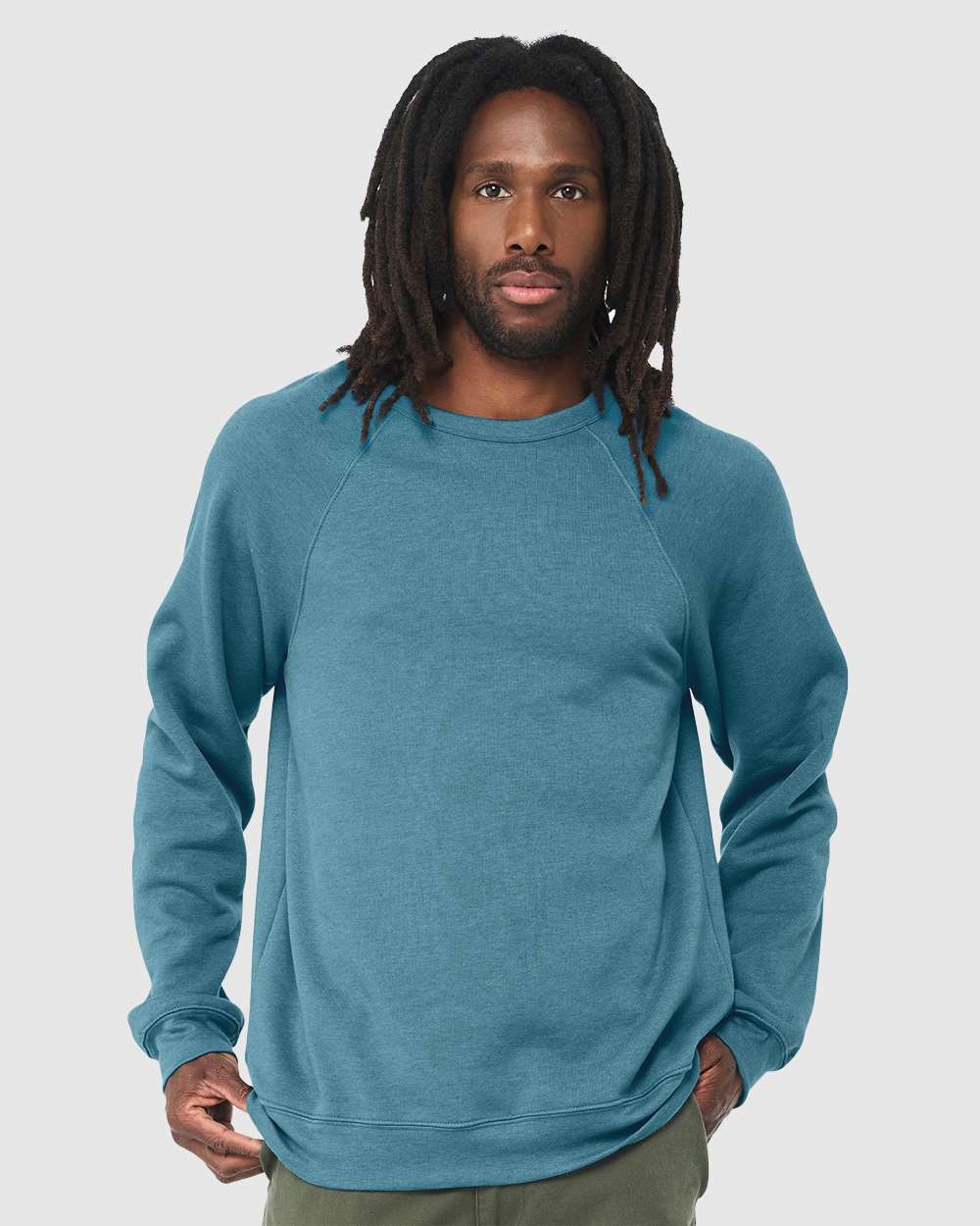 Heather Deep Teal - Model Front 