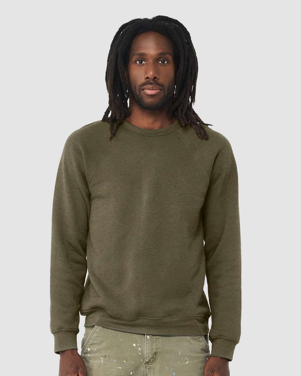 Heather Olive - Model Front 