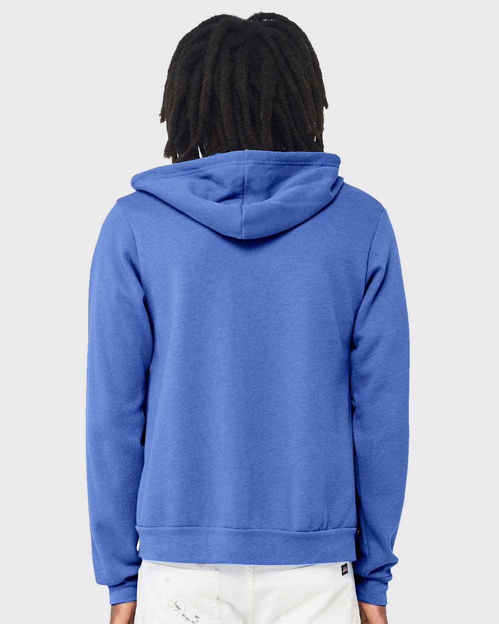 Heather Columbia Blue - Model Back 
