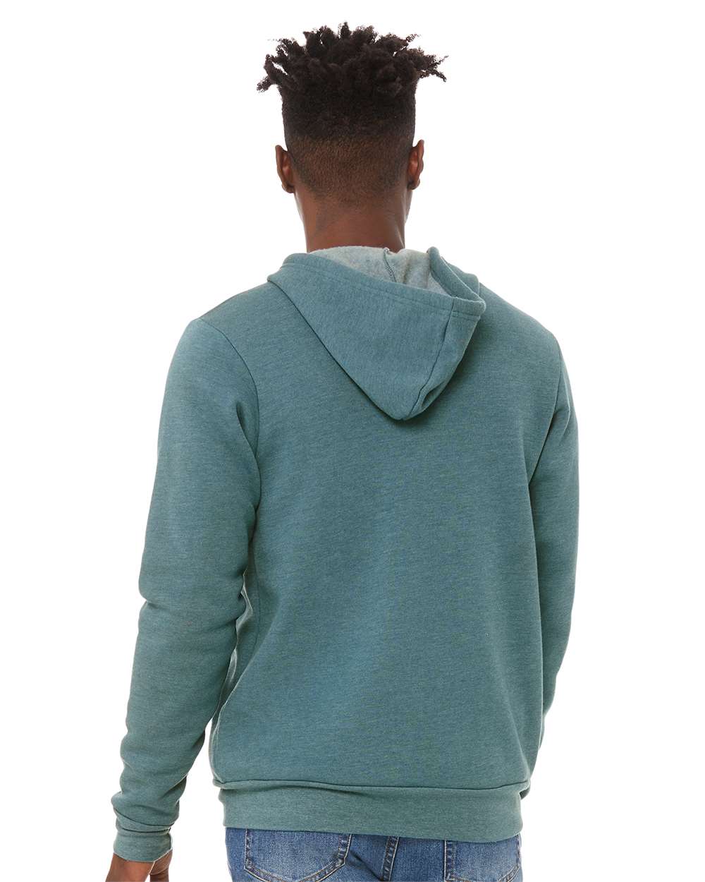 Heather Deep Teal - Model Back 