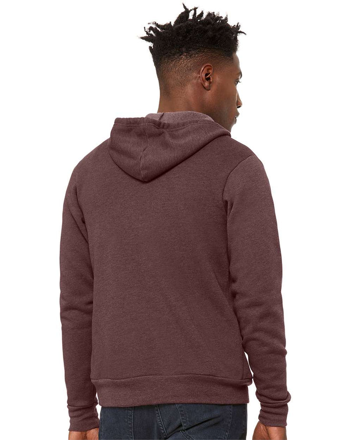 Heather Maroon - Model Back 