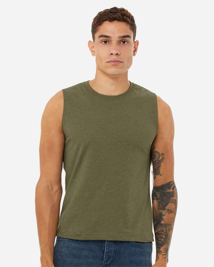 Heather Olive - Model Front 