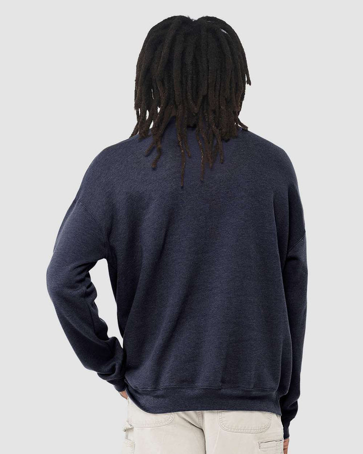 Heather Navy - Model Back 