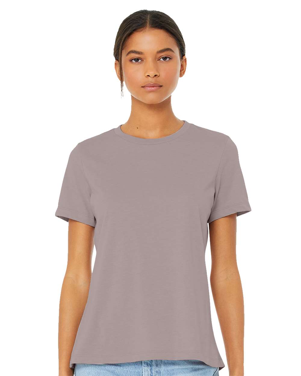 Heather Pink Gravel - Model Front 
