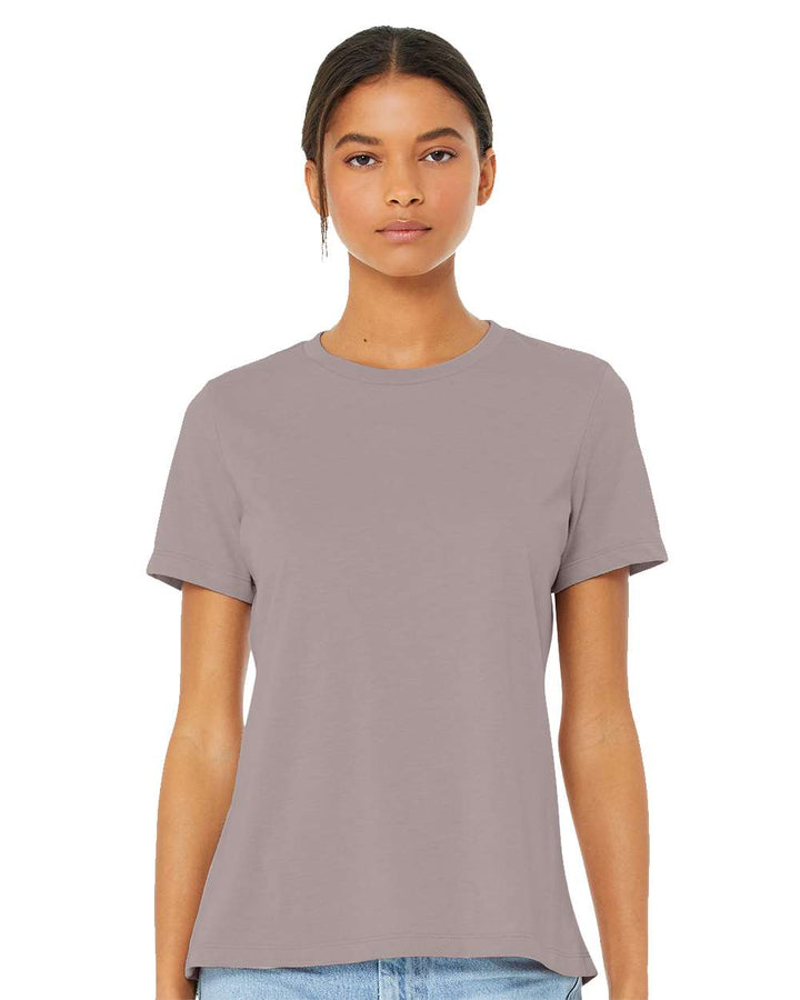 Heather Pink Gravel - Model Front 