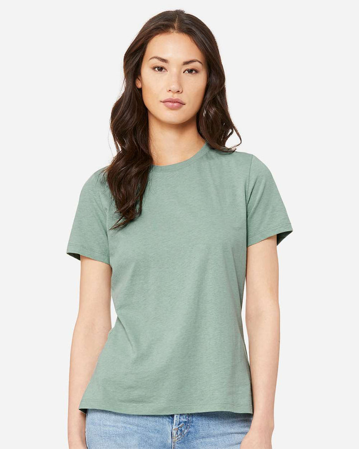 Heather Prism Dusty Blue - Model Front 