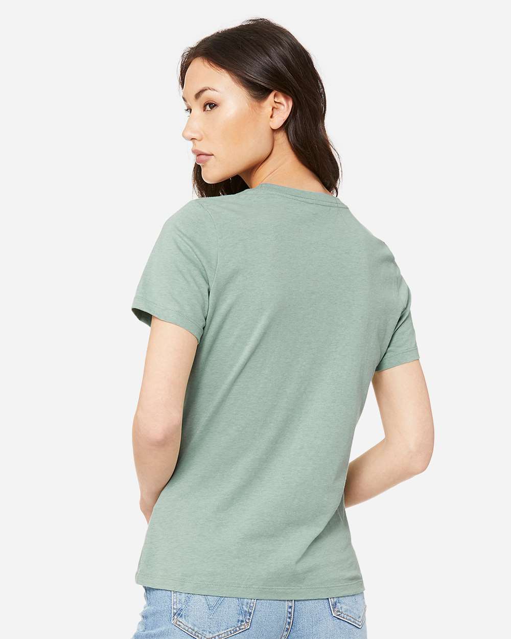 Heather Prism Dusty Blue - Model Back 