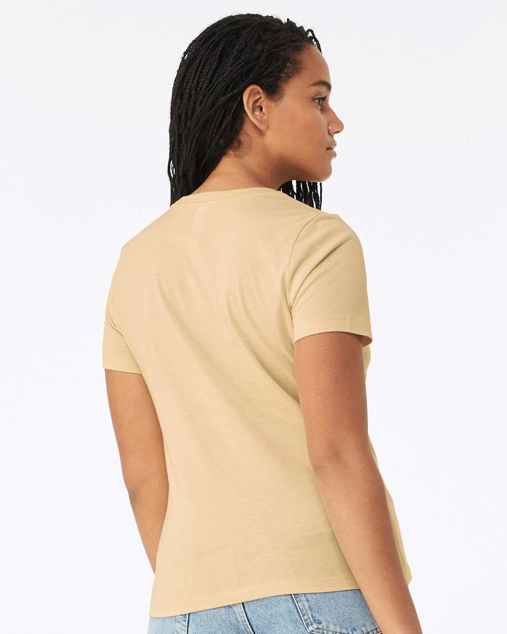 Heather Soft Cream - Model Back 