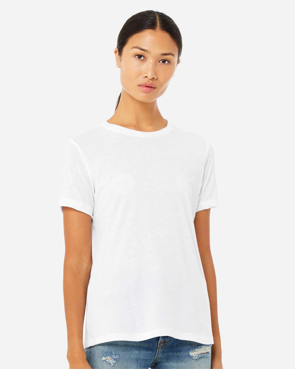 Solid White Blend - Model Front 