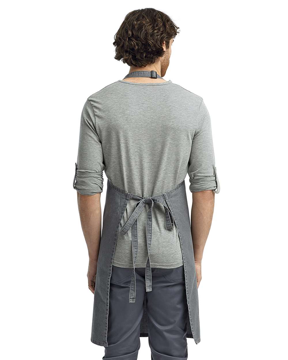 Grey Denim - Model Back 