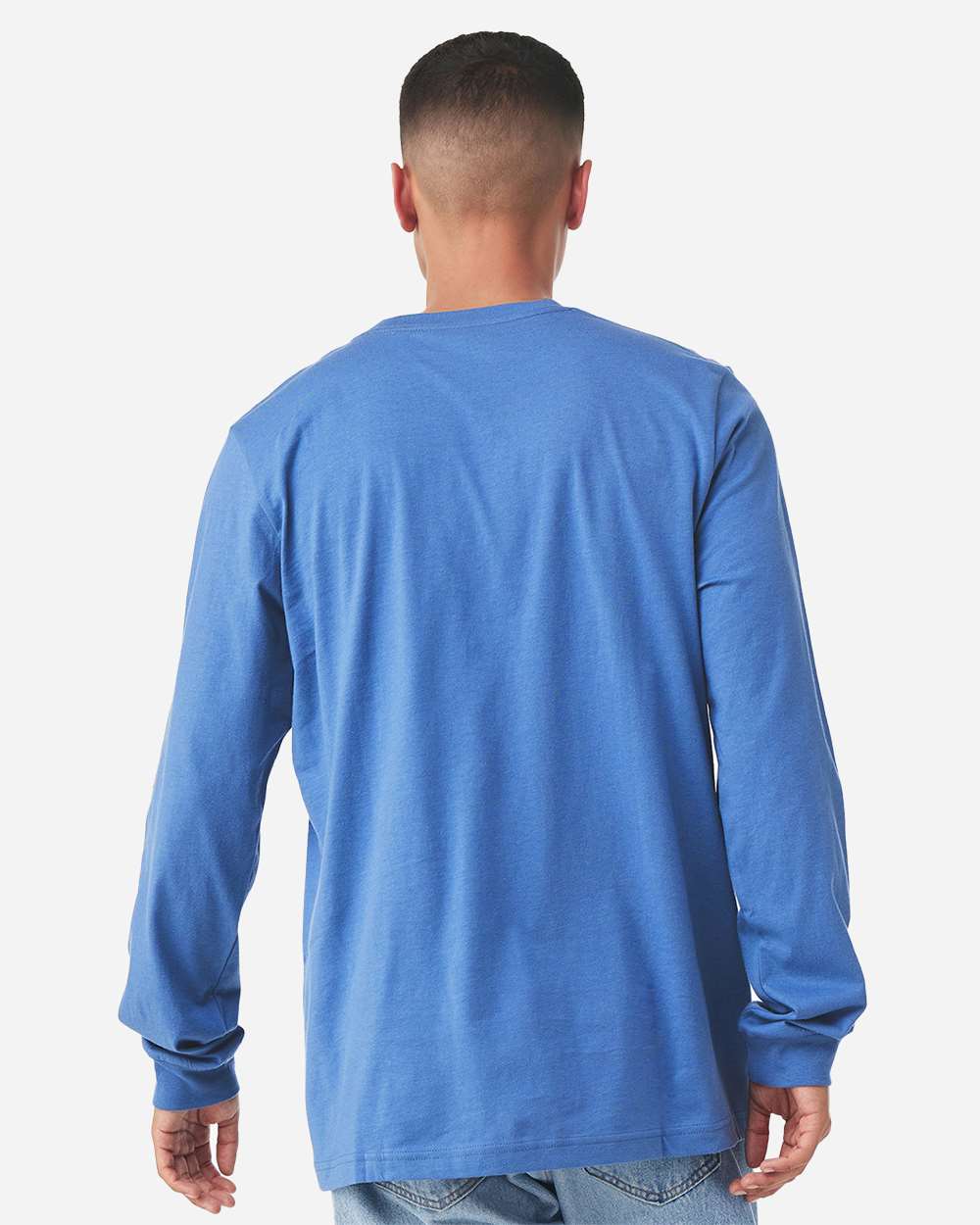 Heather Columbia Blue - Model Back 