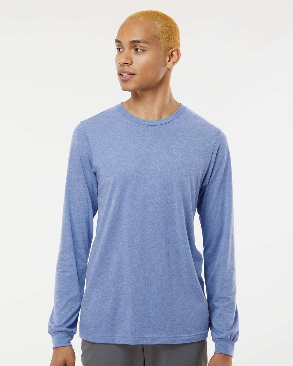 Blue Triblend - Model Front 
