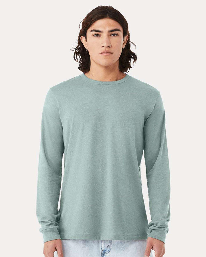 Heather Dusty Blue - Model Front 