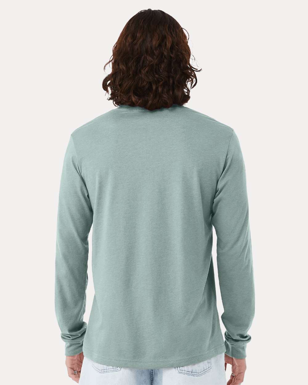 Heather Dusty Blue - Model Back 