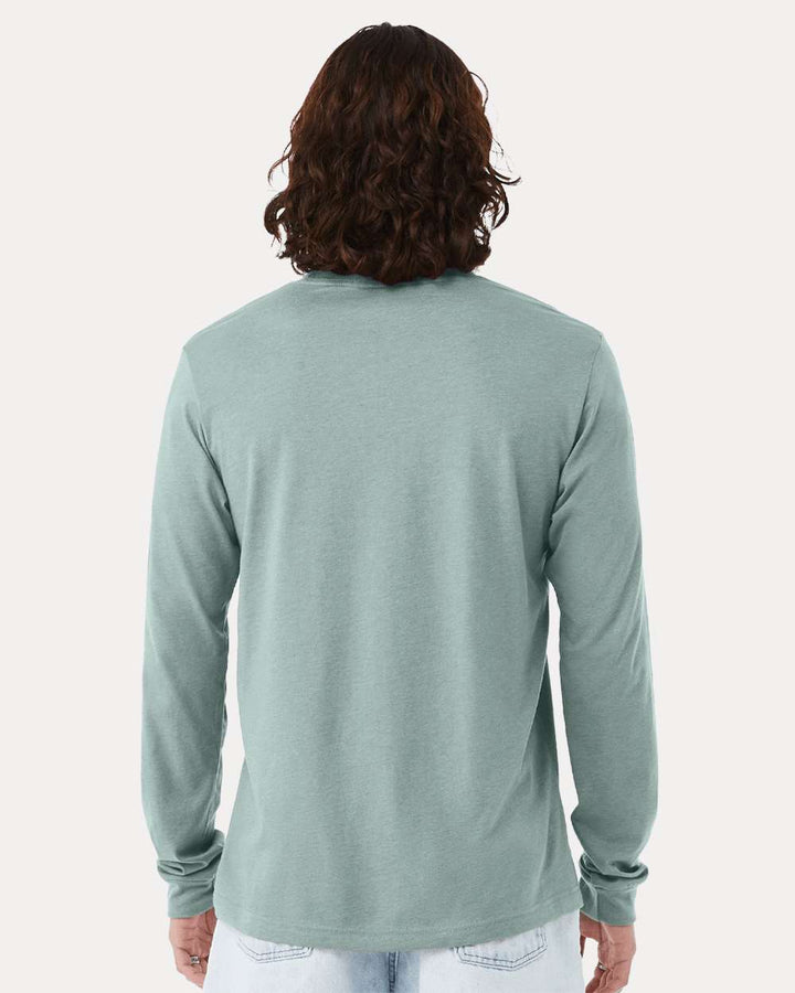 Heather Dusty Blue - Model Back 