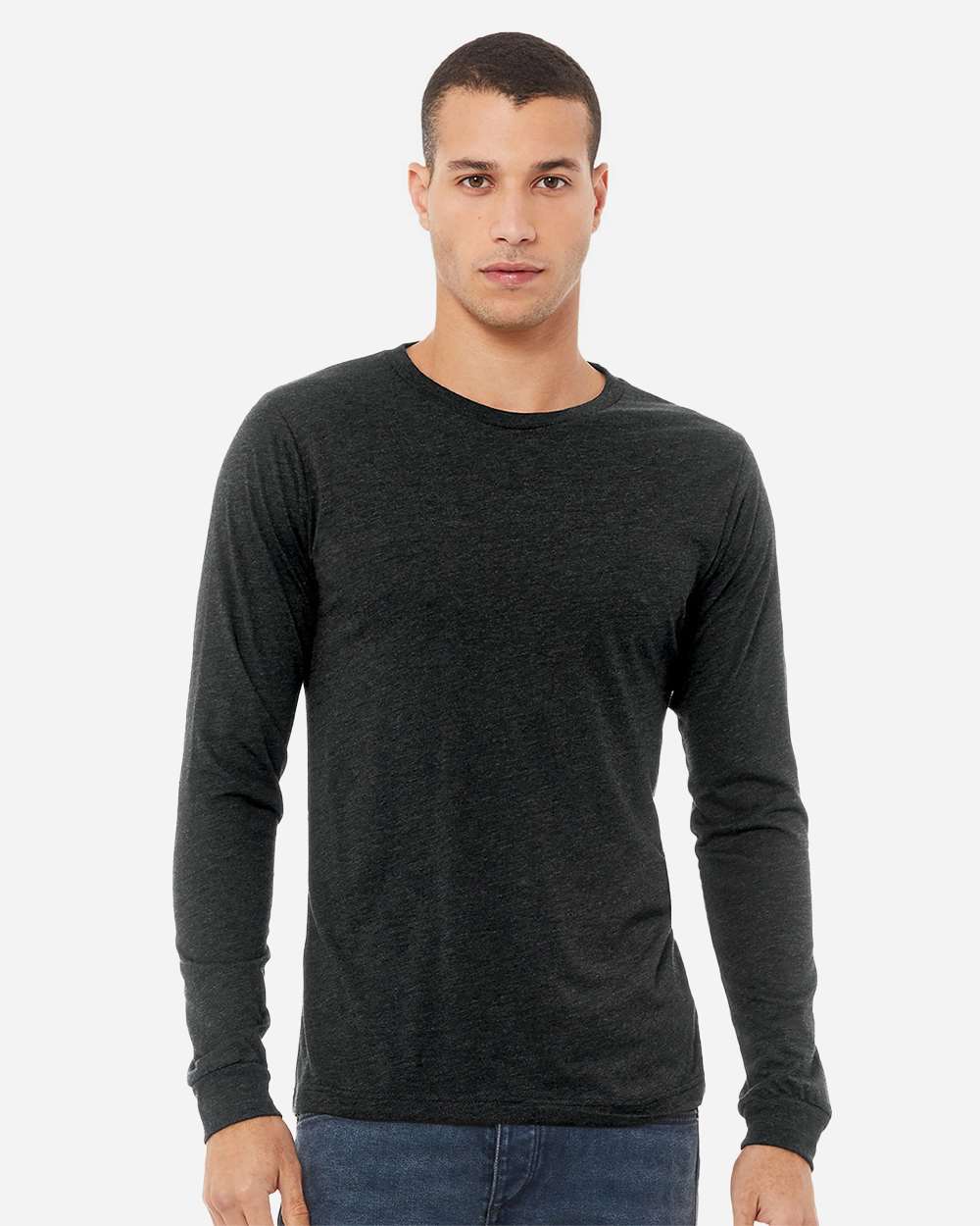 Charcoal Black Triblend - Model Front 