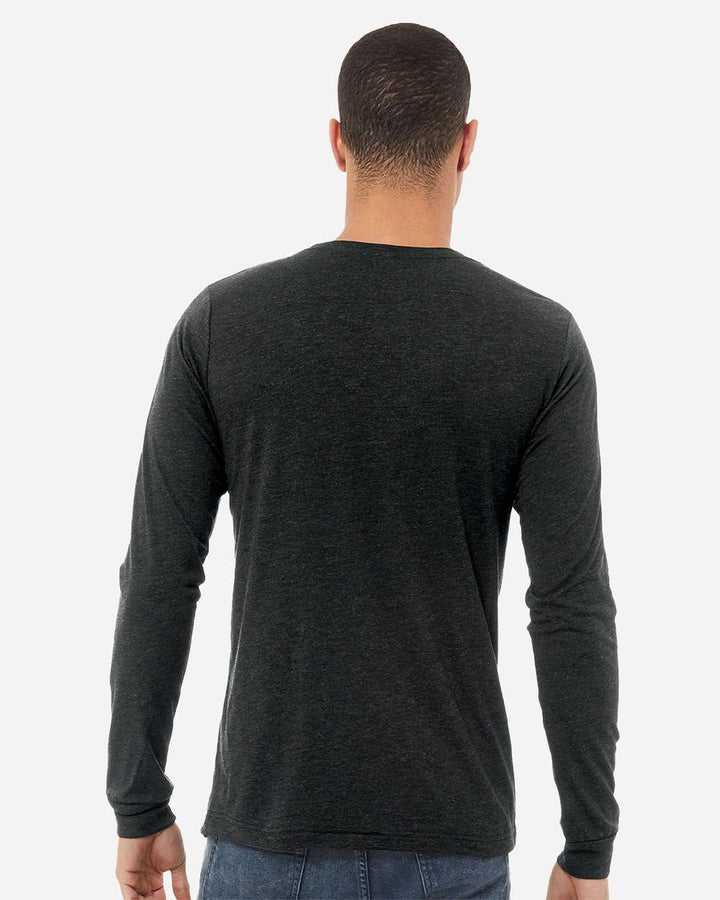Charcoal Black Triblend - Model Back 