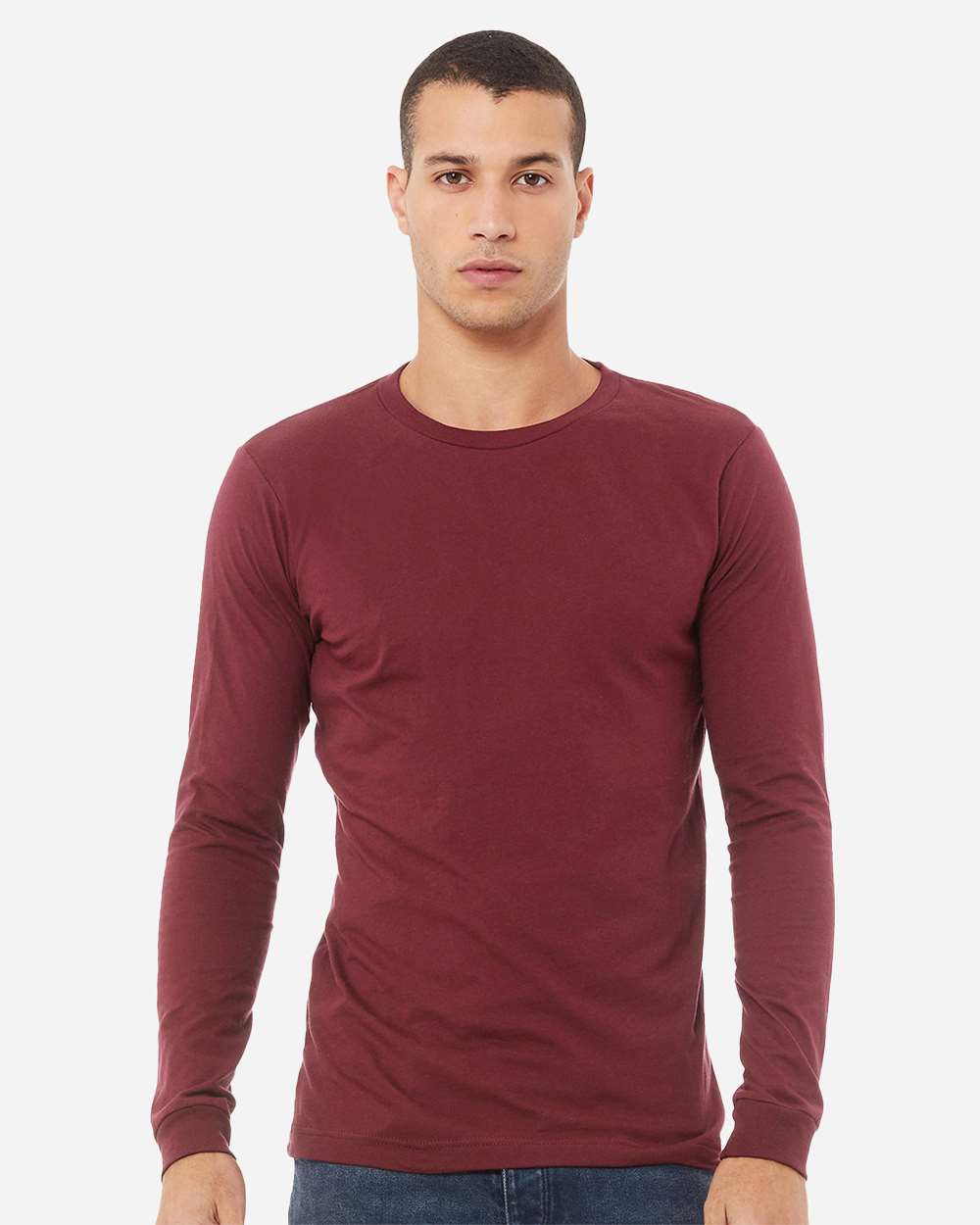 Maroon Triblend - Model Front 