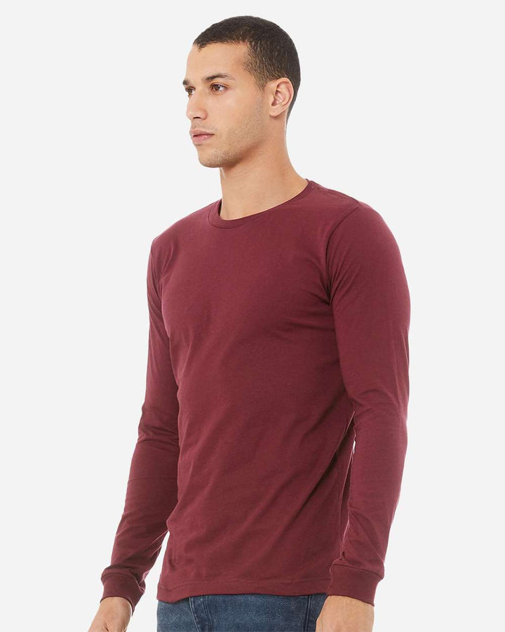 Maroon Triblend - Model Side 