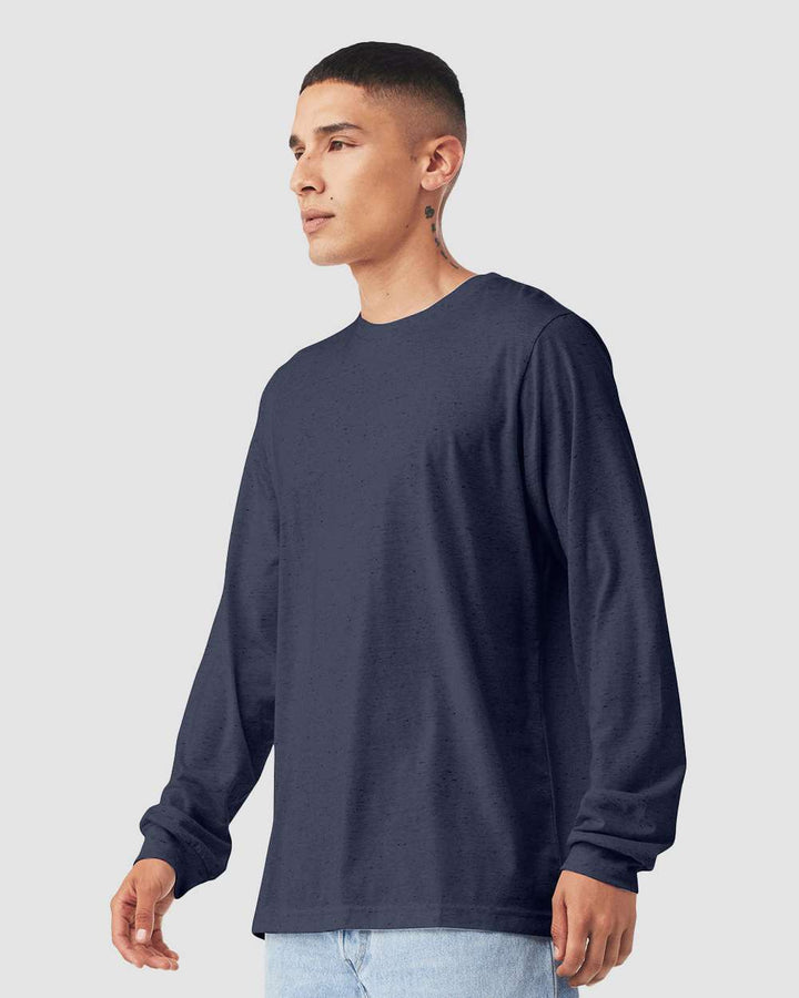 Heather Midnight Navy - Model Side 
