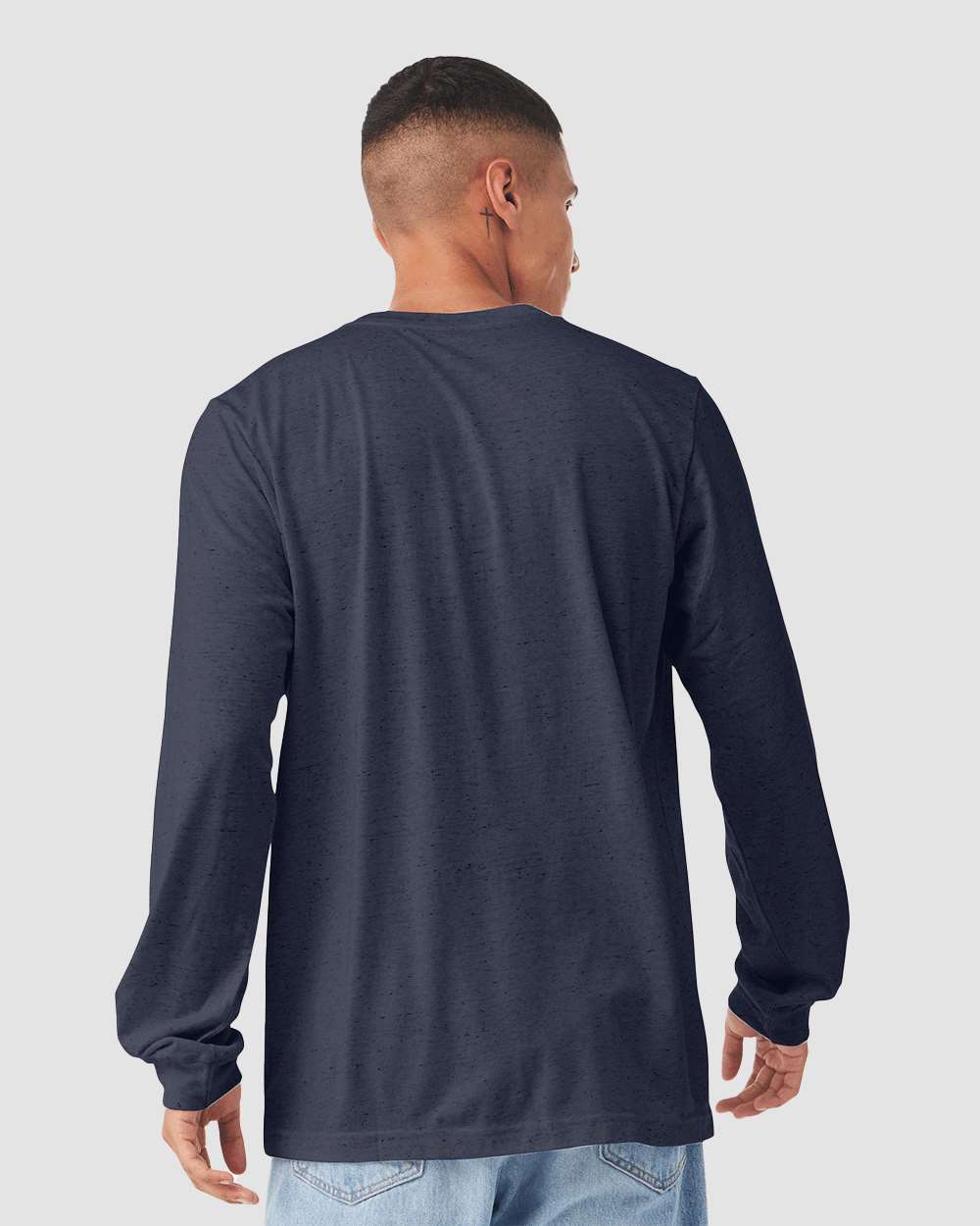 Heather Midnight Navy - Model Back 