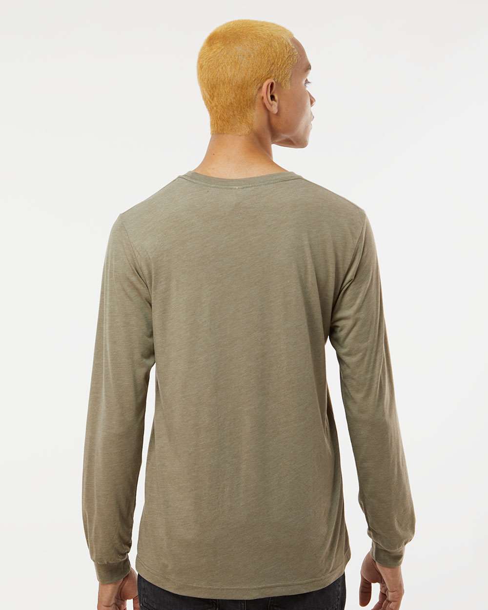 Olive Triblend - Model Back 