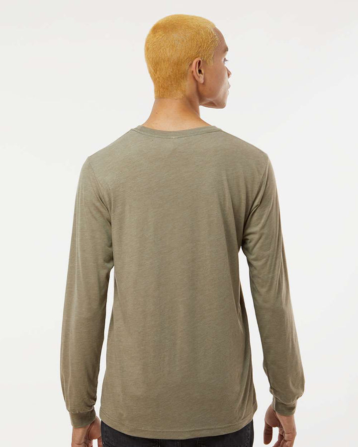 Olive Triblend - Model Back 