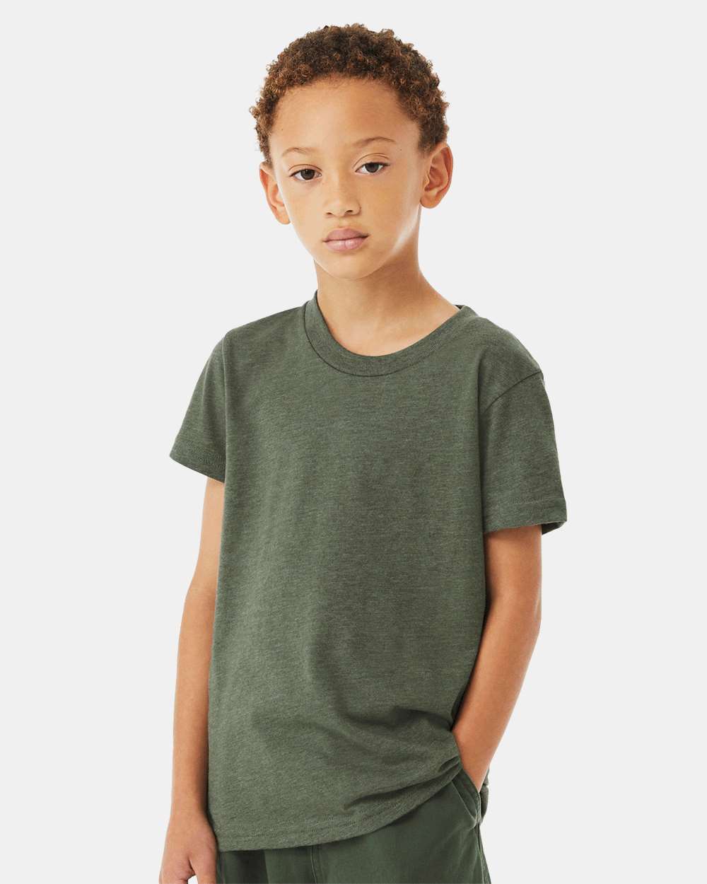 Heather Military Green - Model Front 