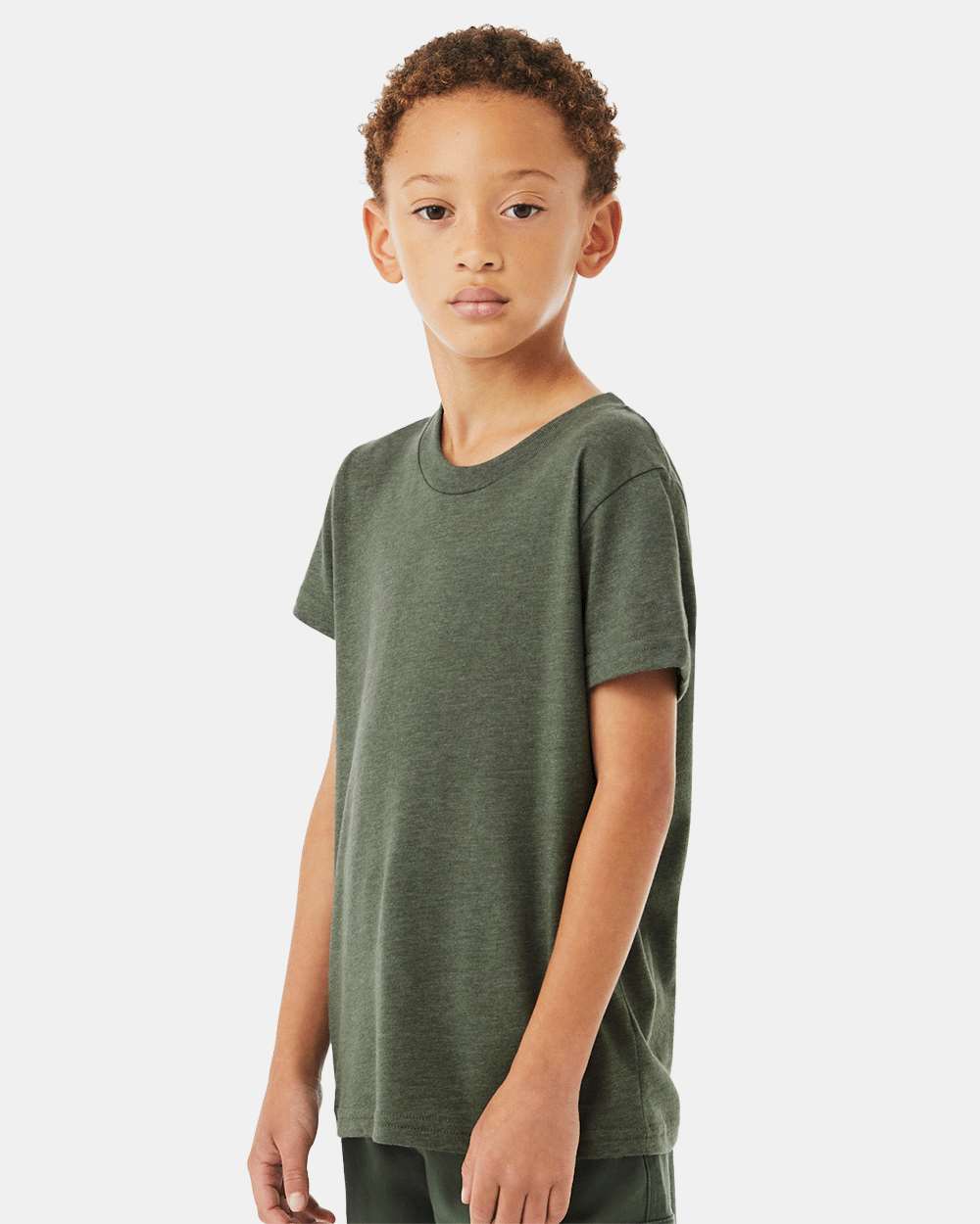Heather Military Green - Model Side 