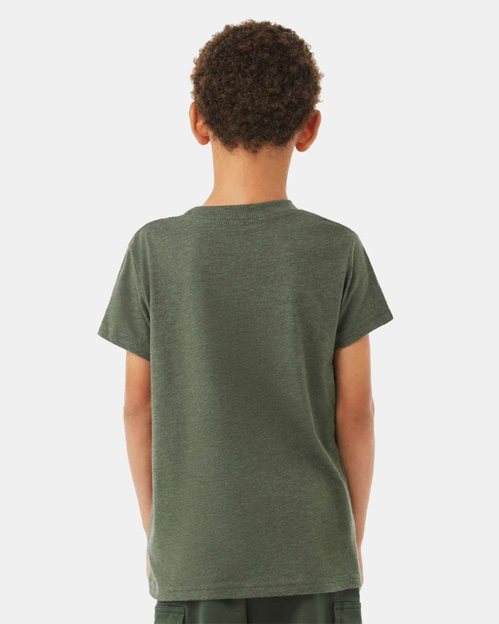 Heather Military Green - Model Back 
