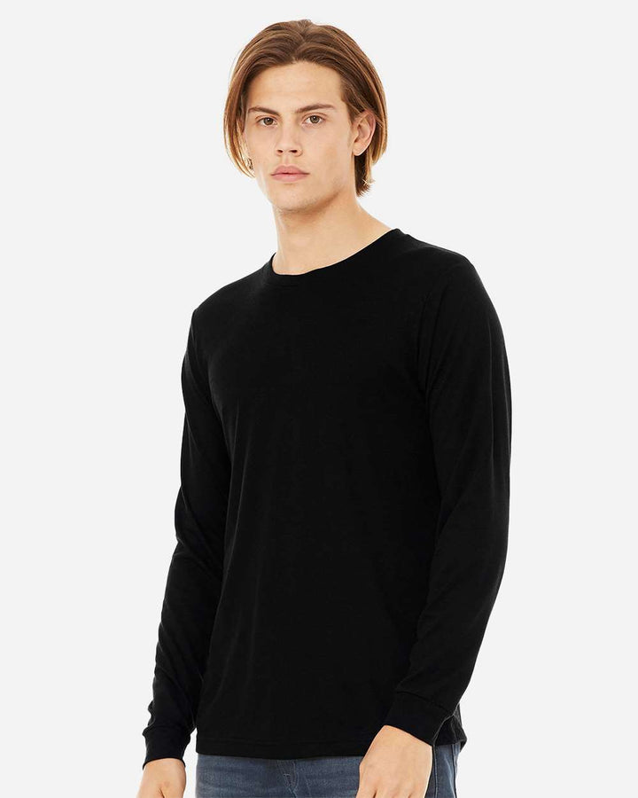 Solid Black Triblend - Model Side 