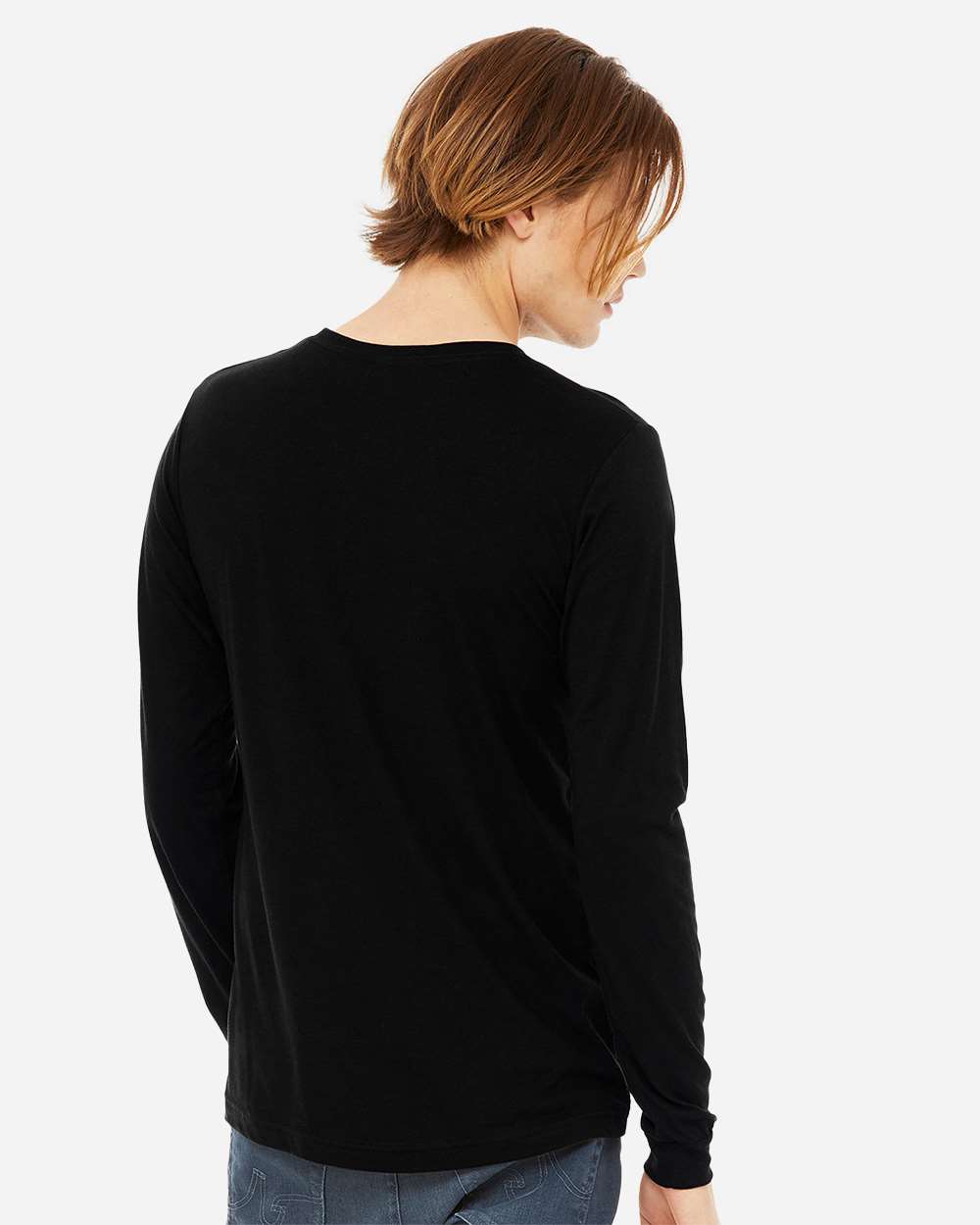 Solid Black Triblend - Model Back 