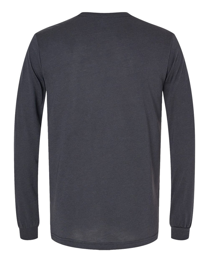 Solid Dark Grey Triblend - Back 