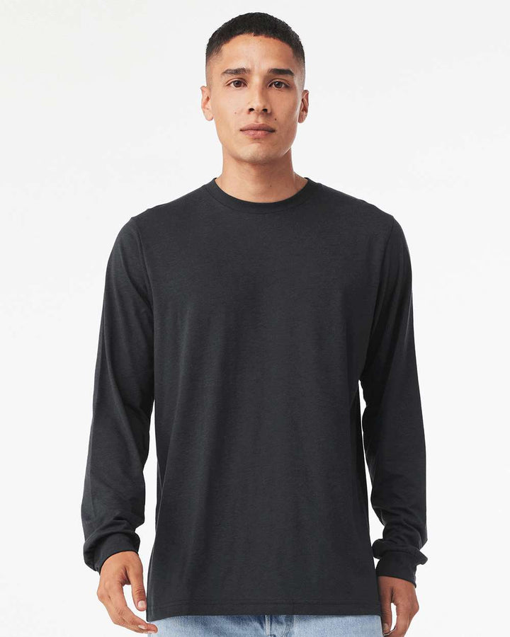 Solid Dark Grey Triblend - Model Front 