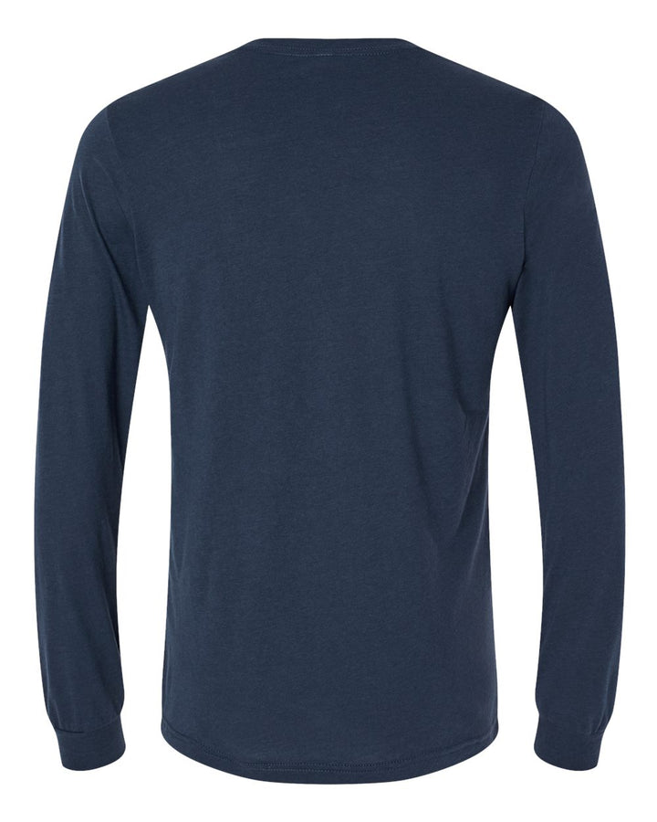 Solid Navy Triblend - Back 