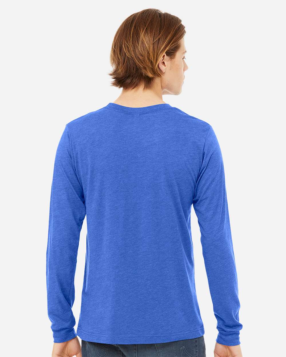 True Royal Triblend - Model Back 