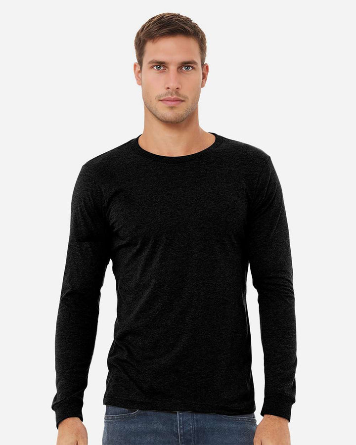 Solid Black Triblend - Model Front 