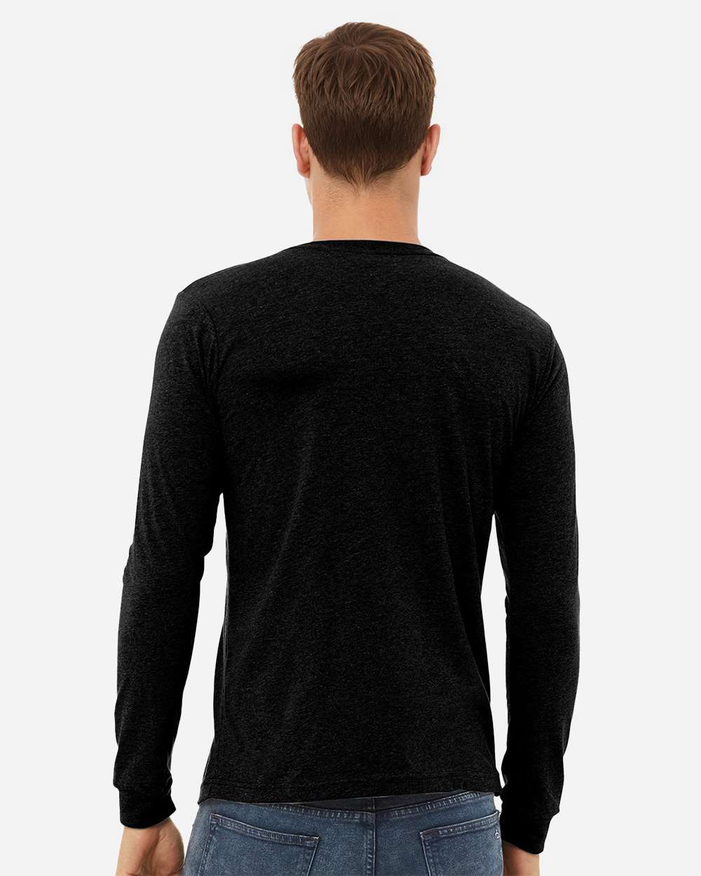 Solid Black Triblend - Model Back 